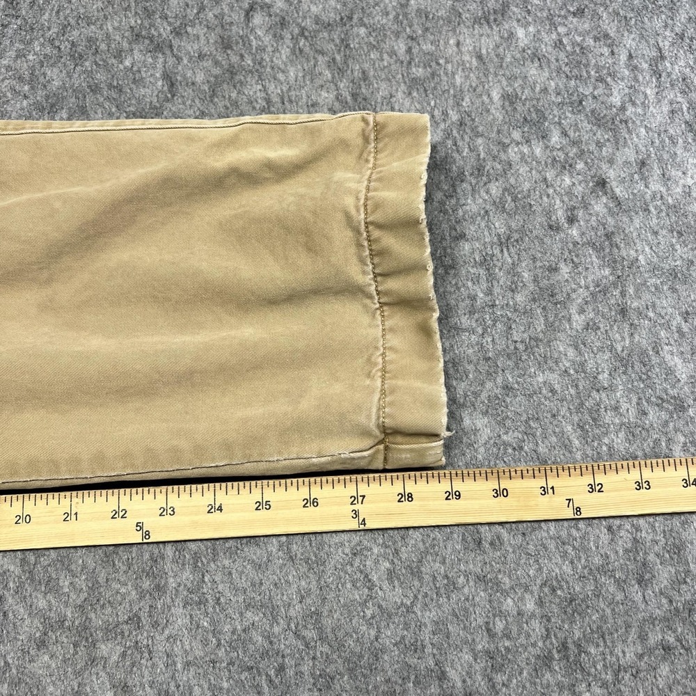 Vintage J Crew Pants Mens 32x30 Beige Khaki Flannel Lined Chino Winter Thermal - Picture 14 of 16